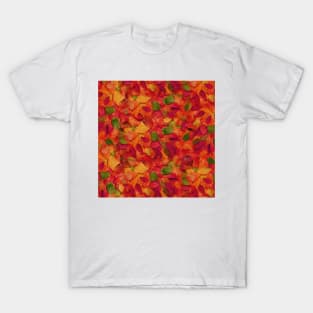 Oil autumn leaves, romantic print dedicated to this awesome season T-Shirt